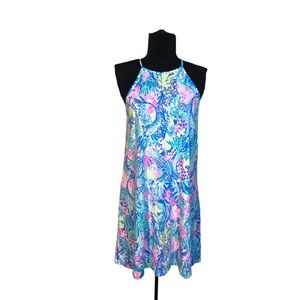 Lilly Pulitzer Women’s Margot Swing Dress Mermaids Cove Ocean Summer Size Xs